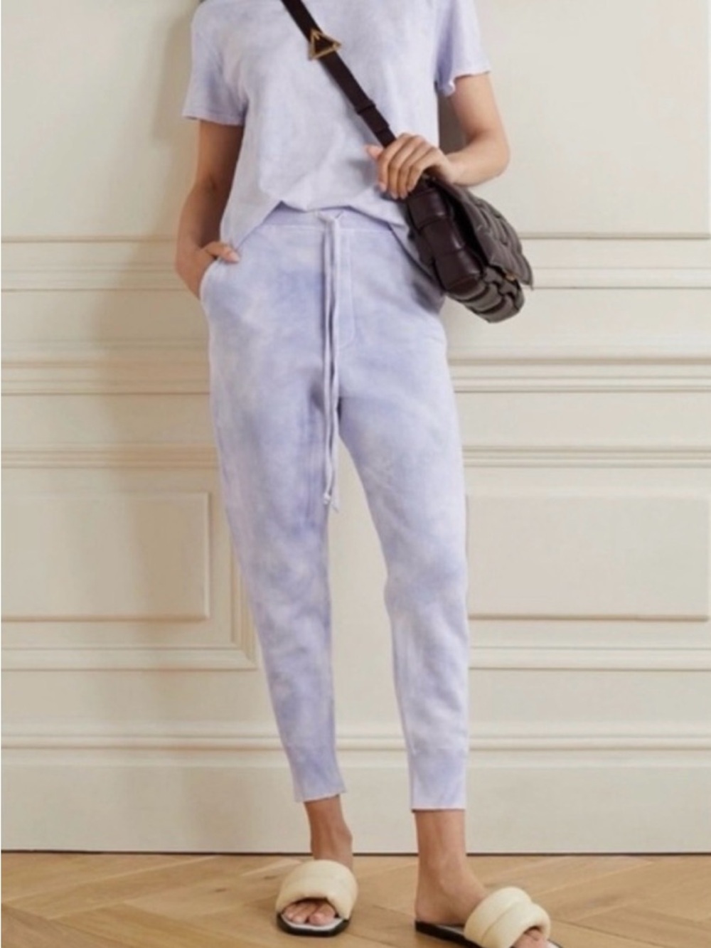 NWT Nili Lotan Lavender Tie-Dye Jogger Sweatpants size XS